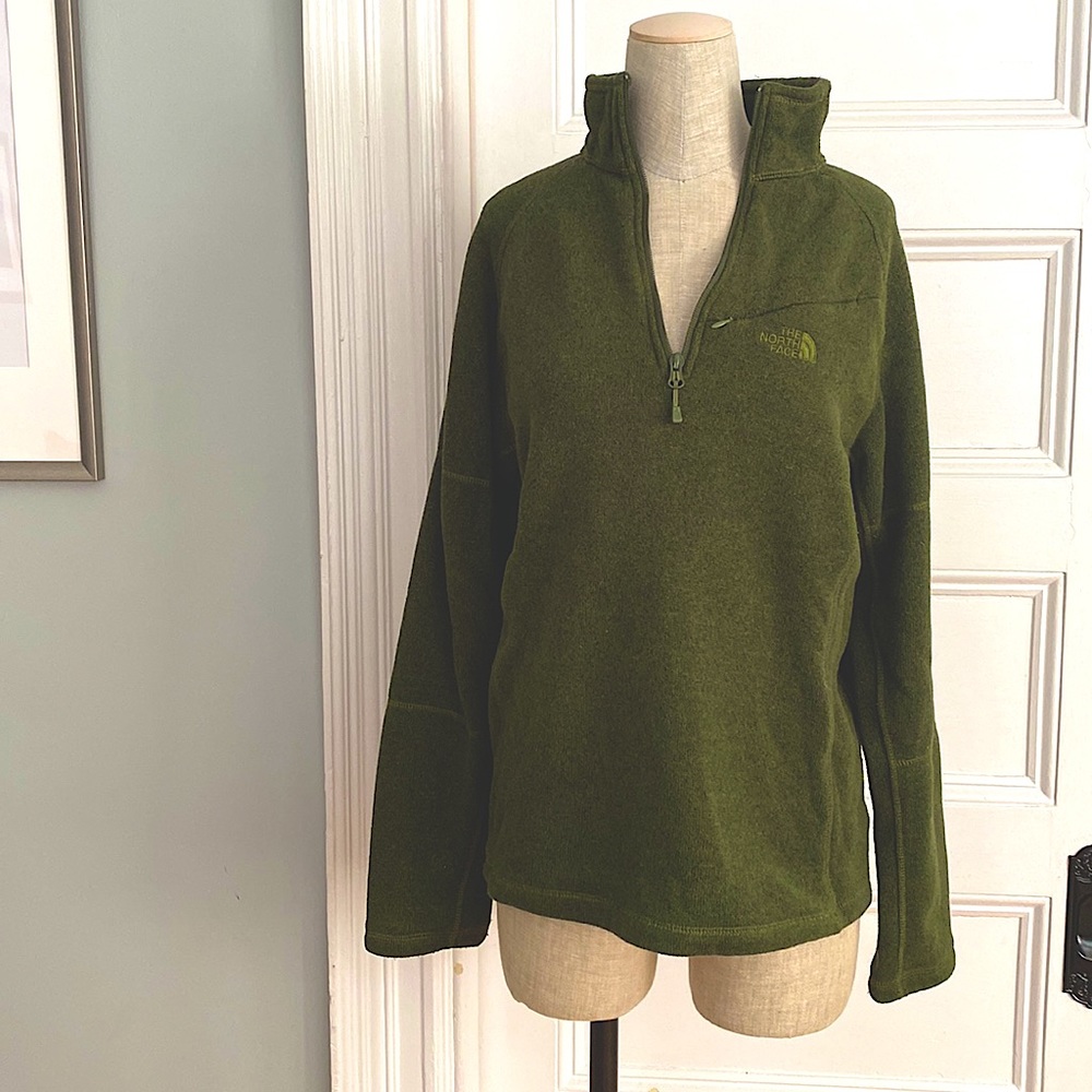 North Face Green Pullover Sweater